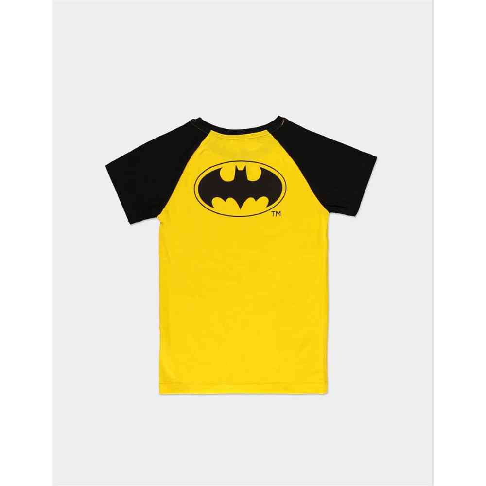 DC Comics Batman - Caped Crusader Kinder Tshirt - Geel